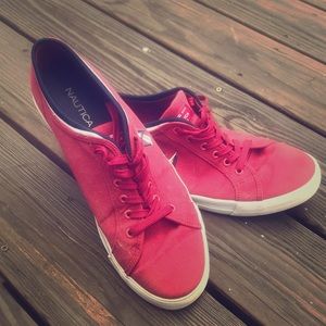 Nautica shoes. Red, white and blue color